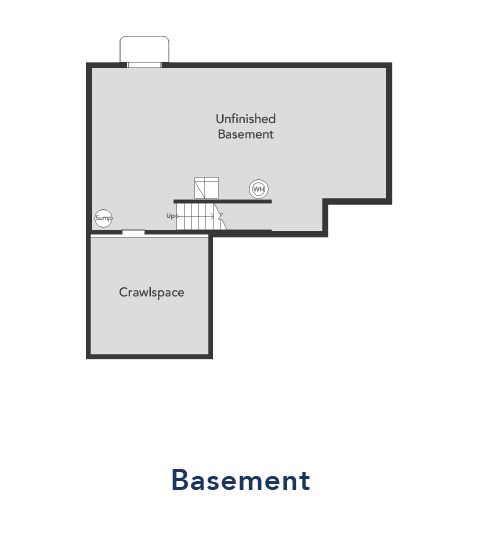 A view of the partial basement