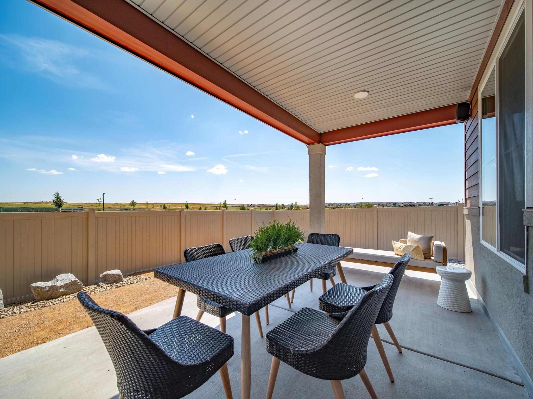 Sojourner covered patio