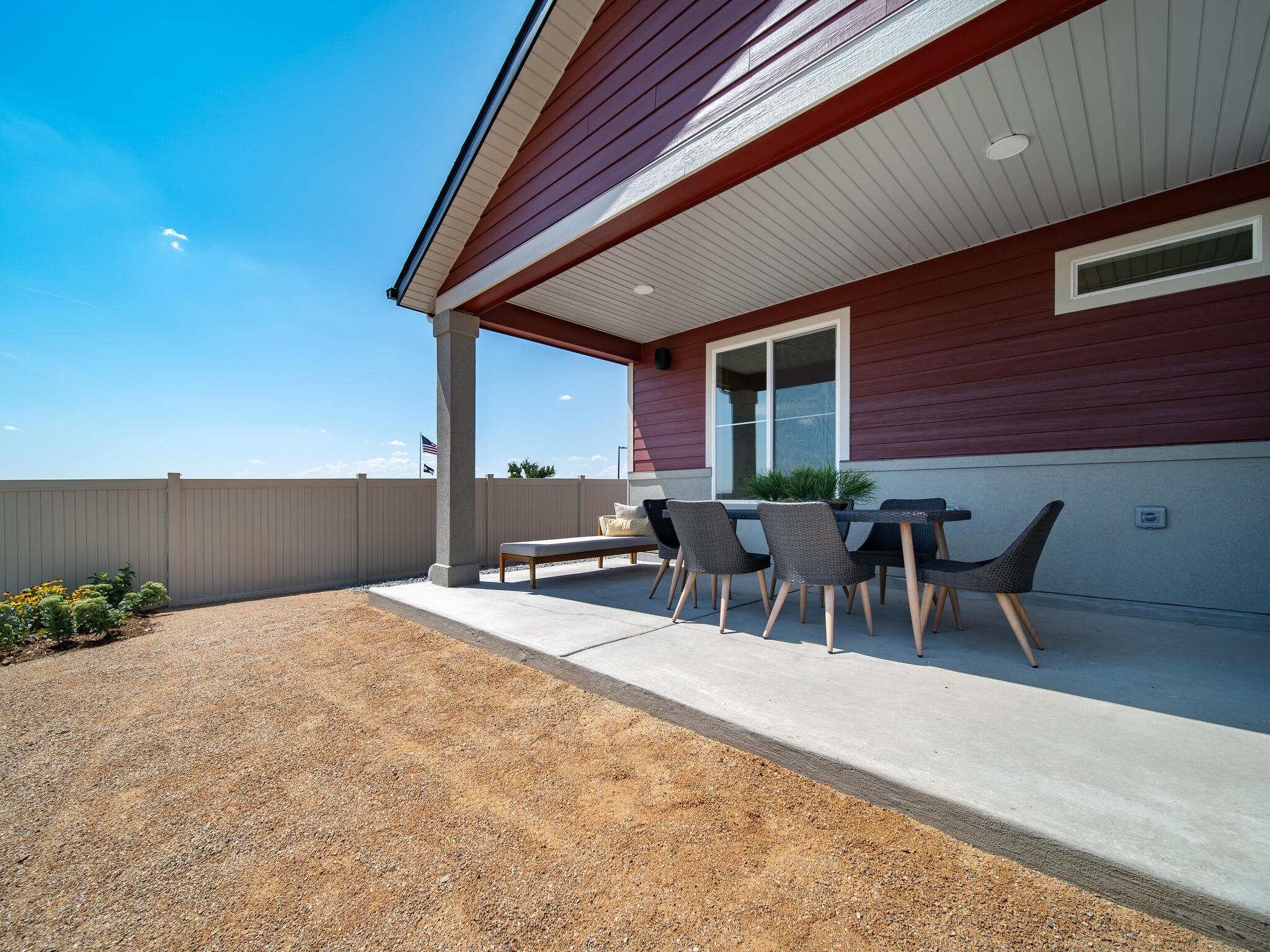Sojourner covered patio
