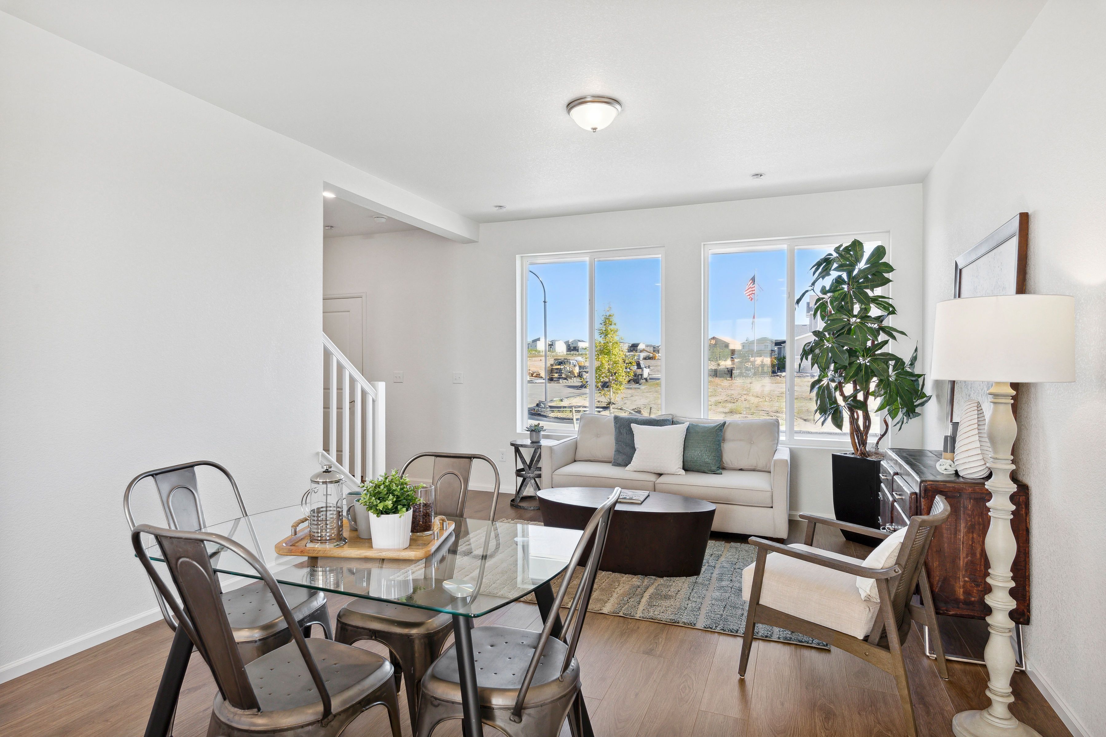Living Room and Dining Room