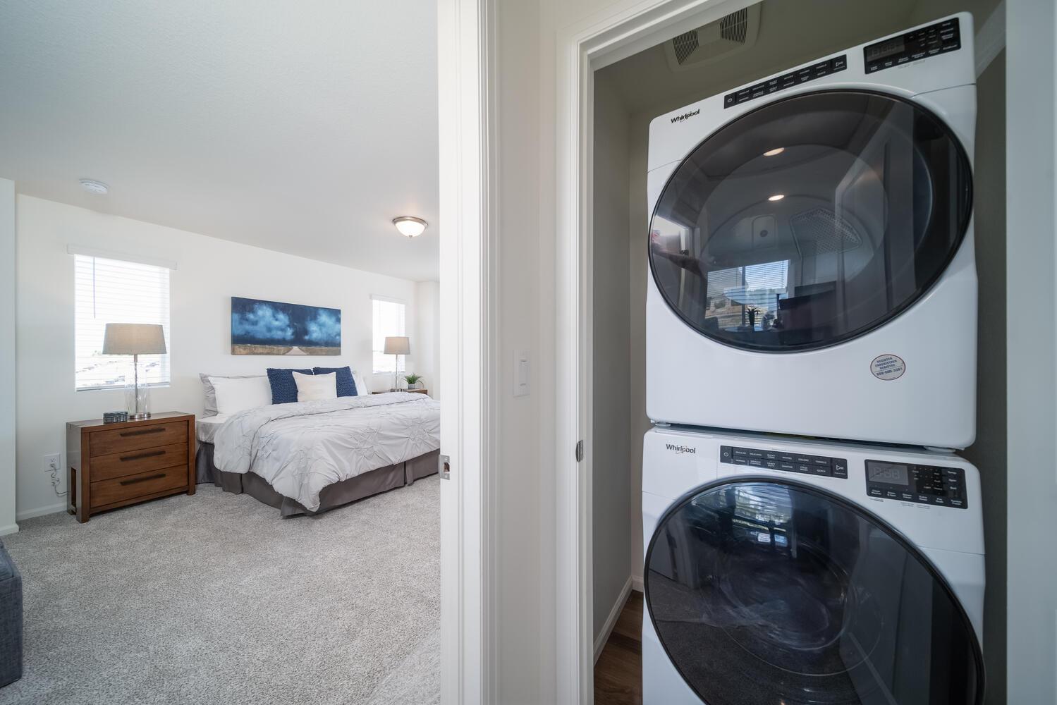 Primary bedroom/laundry