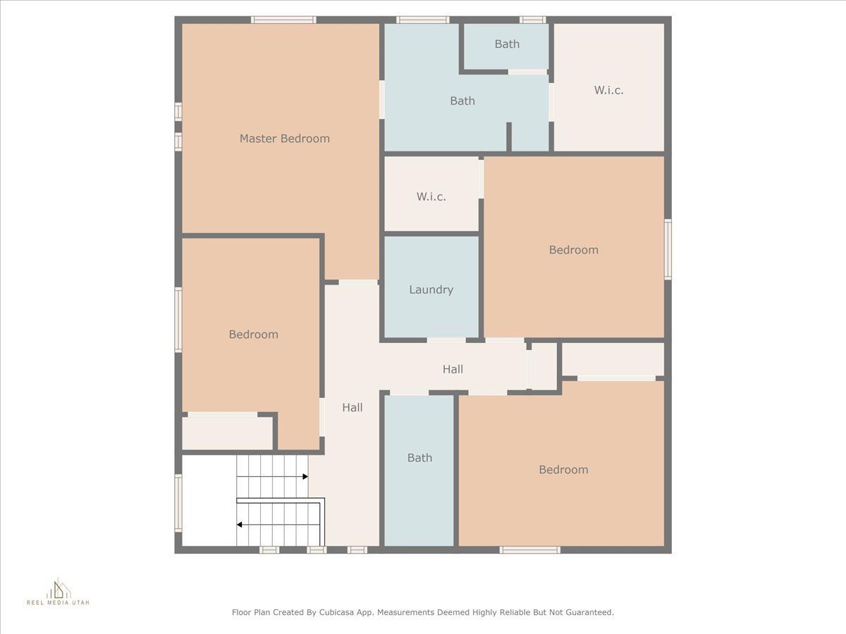A view of the second floor layout in the Espirit