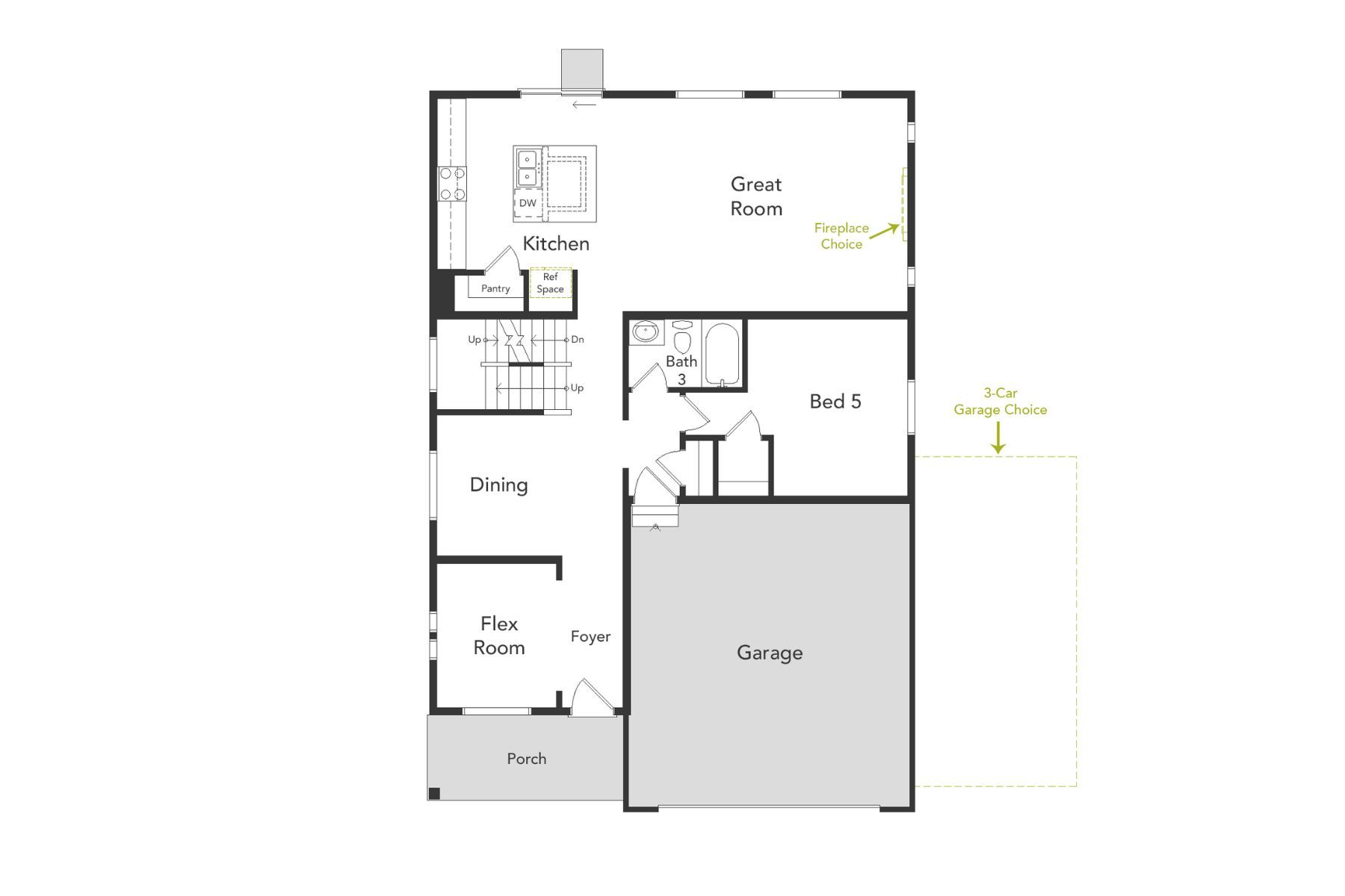 Wonder rendering of floorplan 1st floor