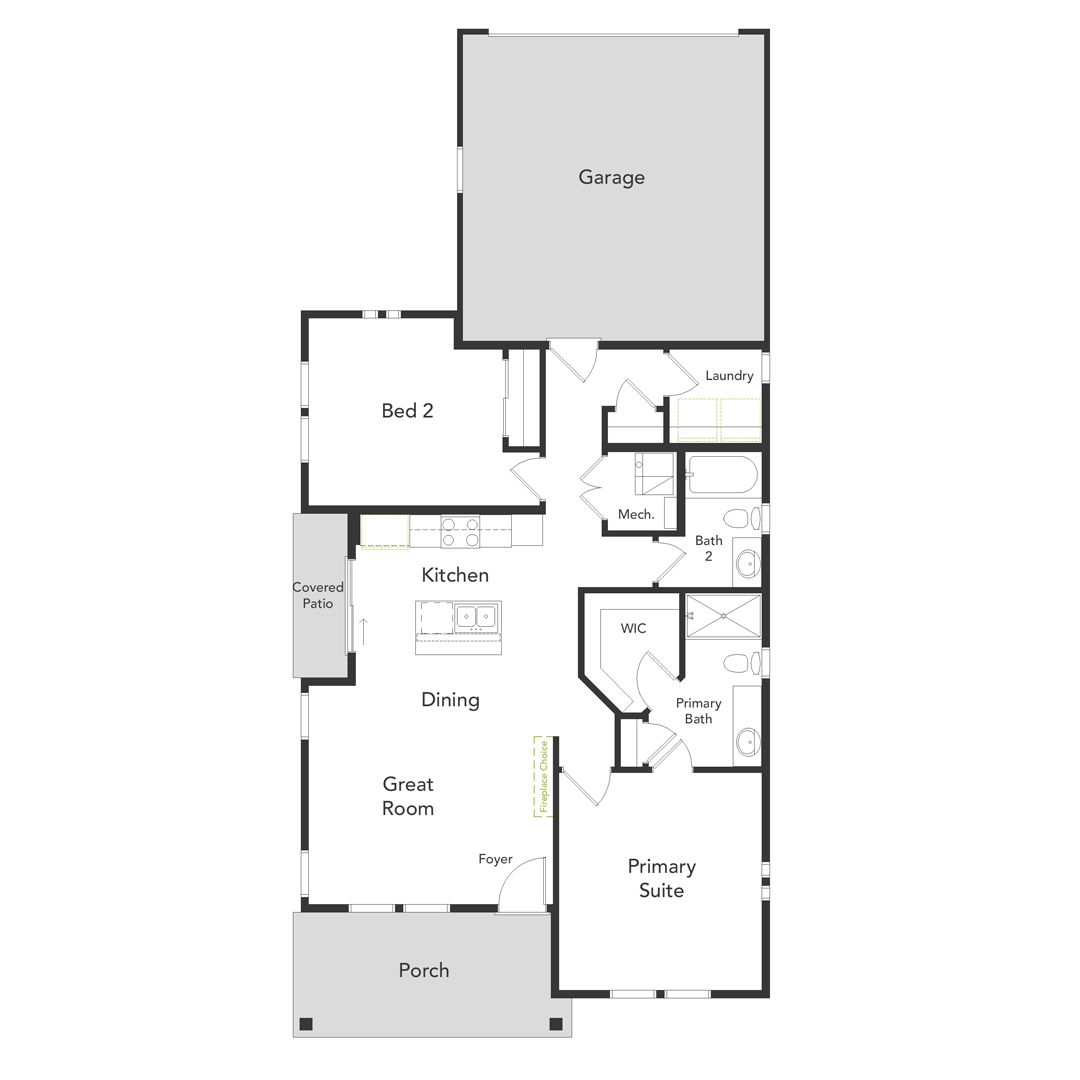 A layout of the Iris floorplan
