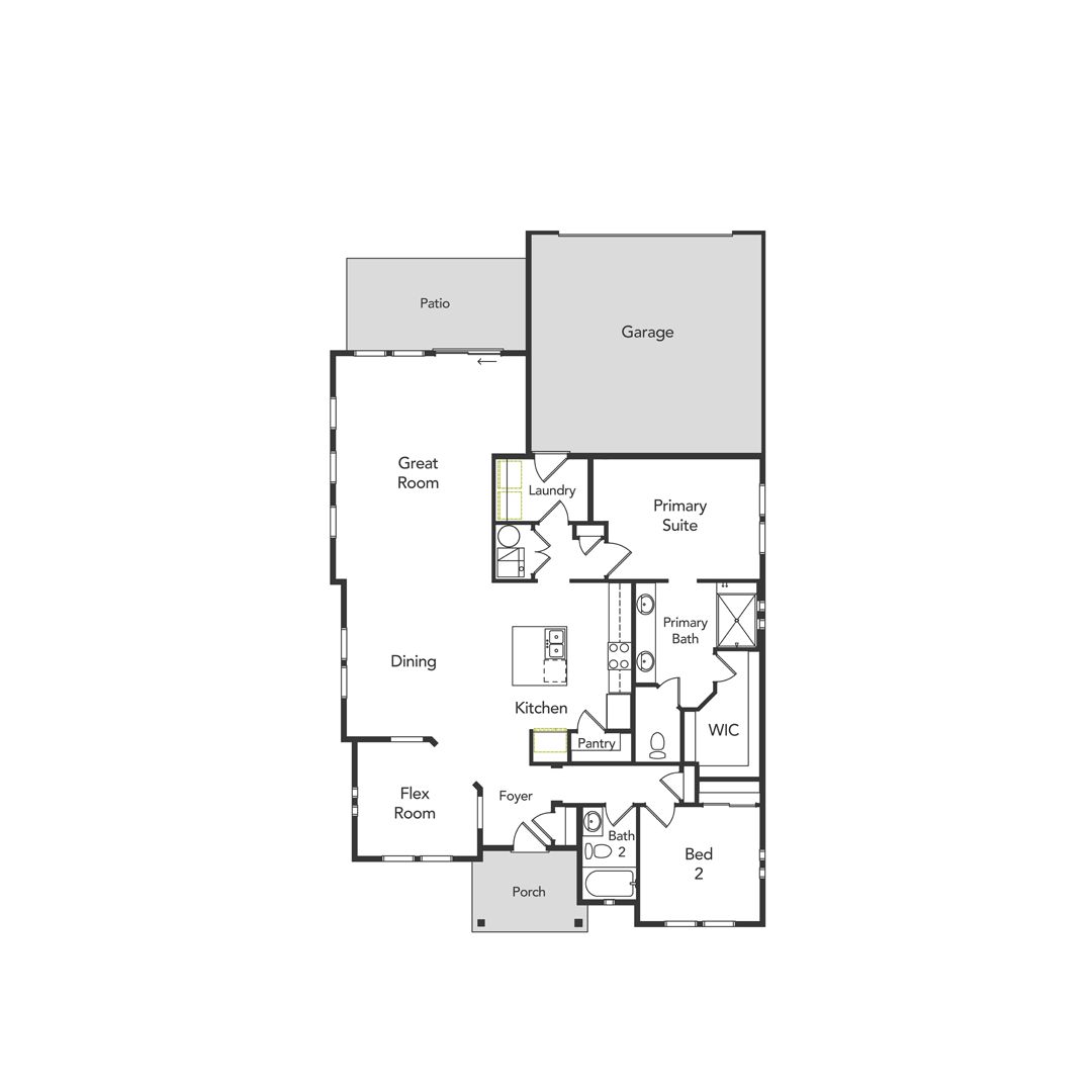 A layout of the Sirius floorplan