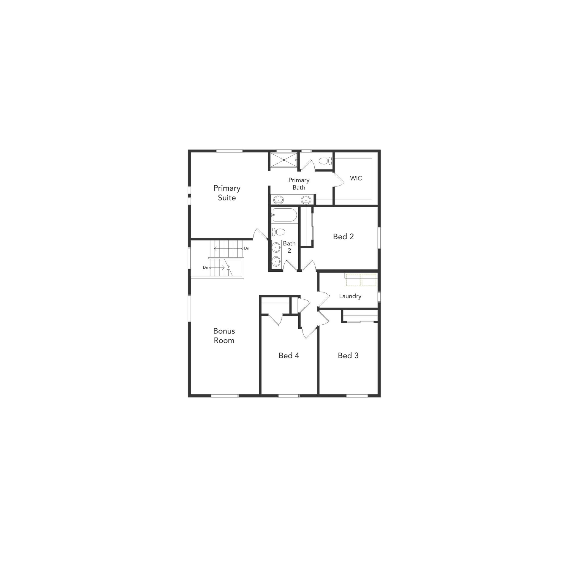 Wonder floorplan 2nd floor