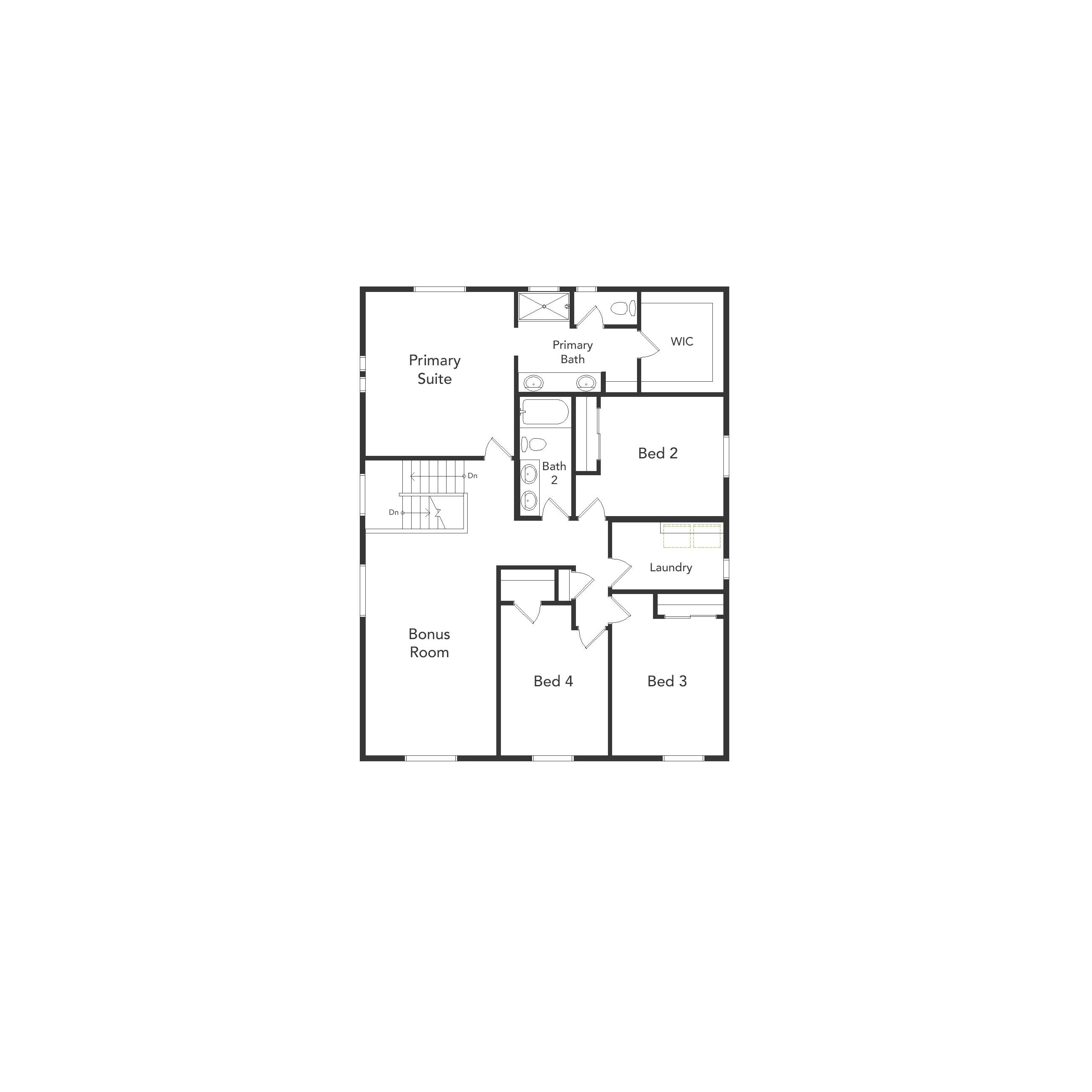 Wonder floorplan 2nd floor