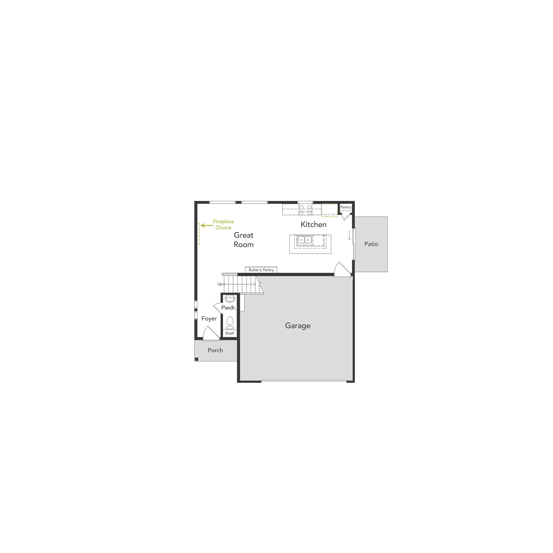 Rendering of Suffolk floorplan 1st floor.