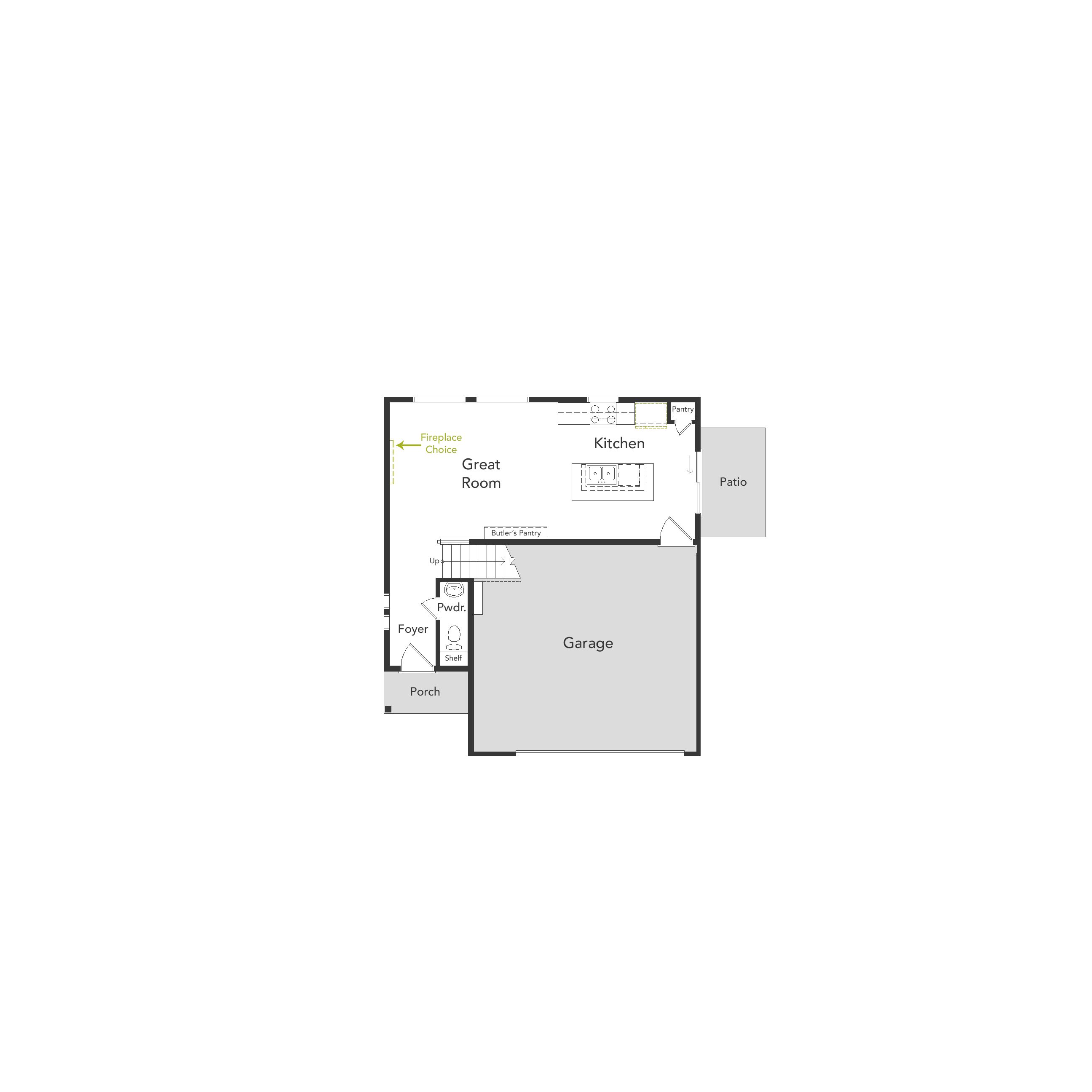 Rendering of Suffolk floorplan 1st floor.