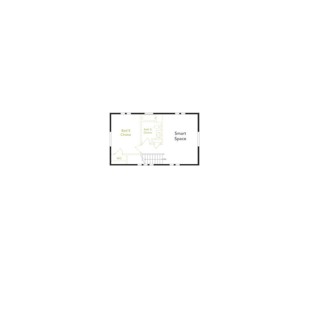 Rendering of Friesian floorplan, 3rd floor