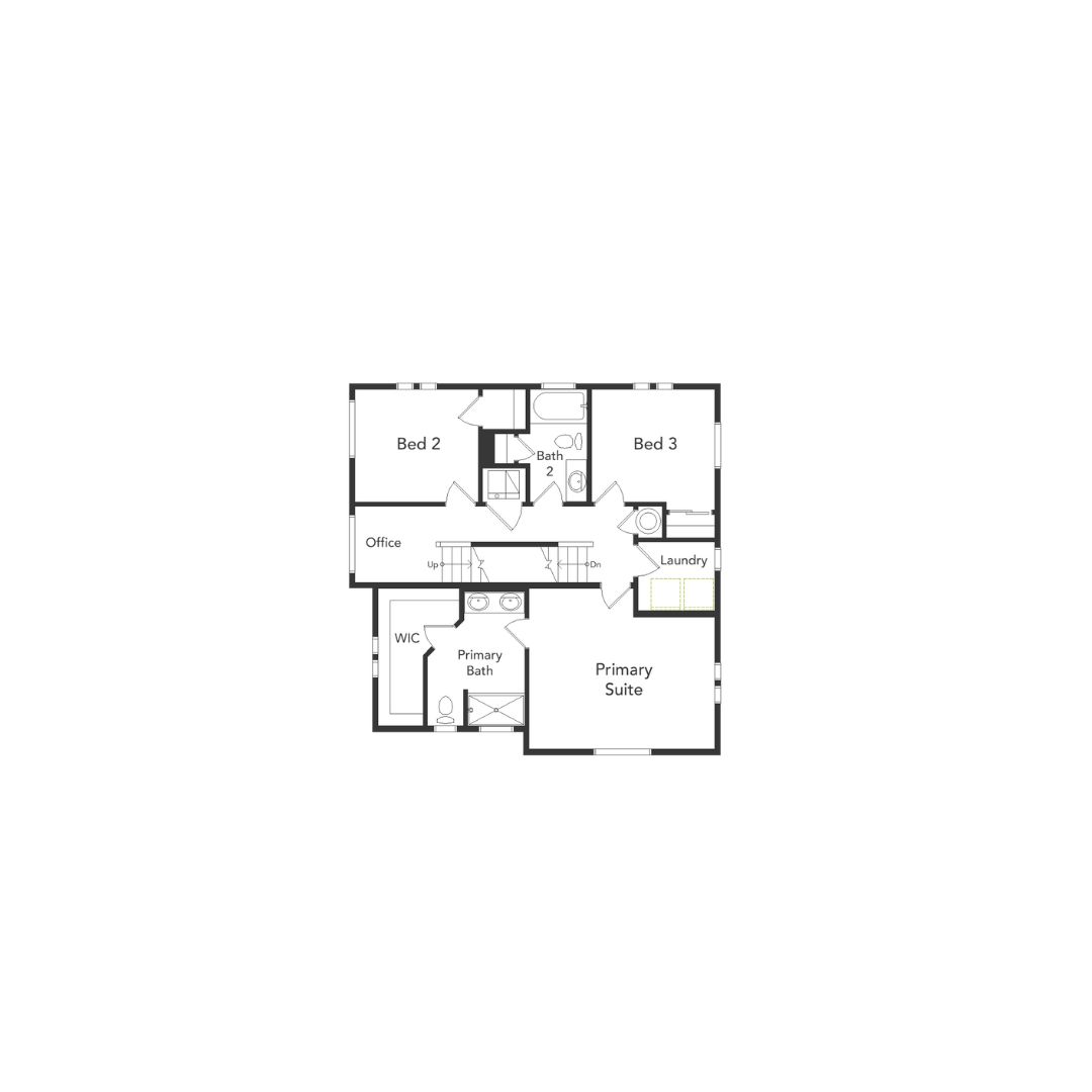 A view of the second floor of the Friesian