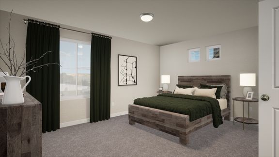 Rendering of Breton primary bedroom