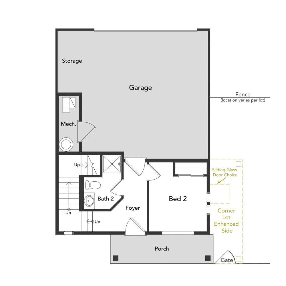 Layout of the Muir first level