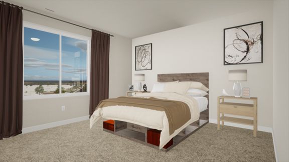 Rendering of Clydesdale primary bedroom