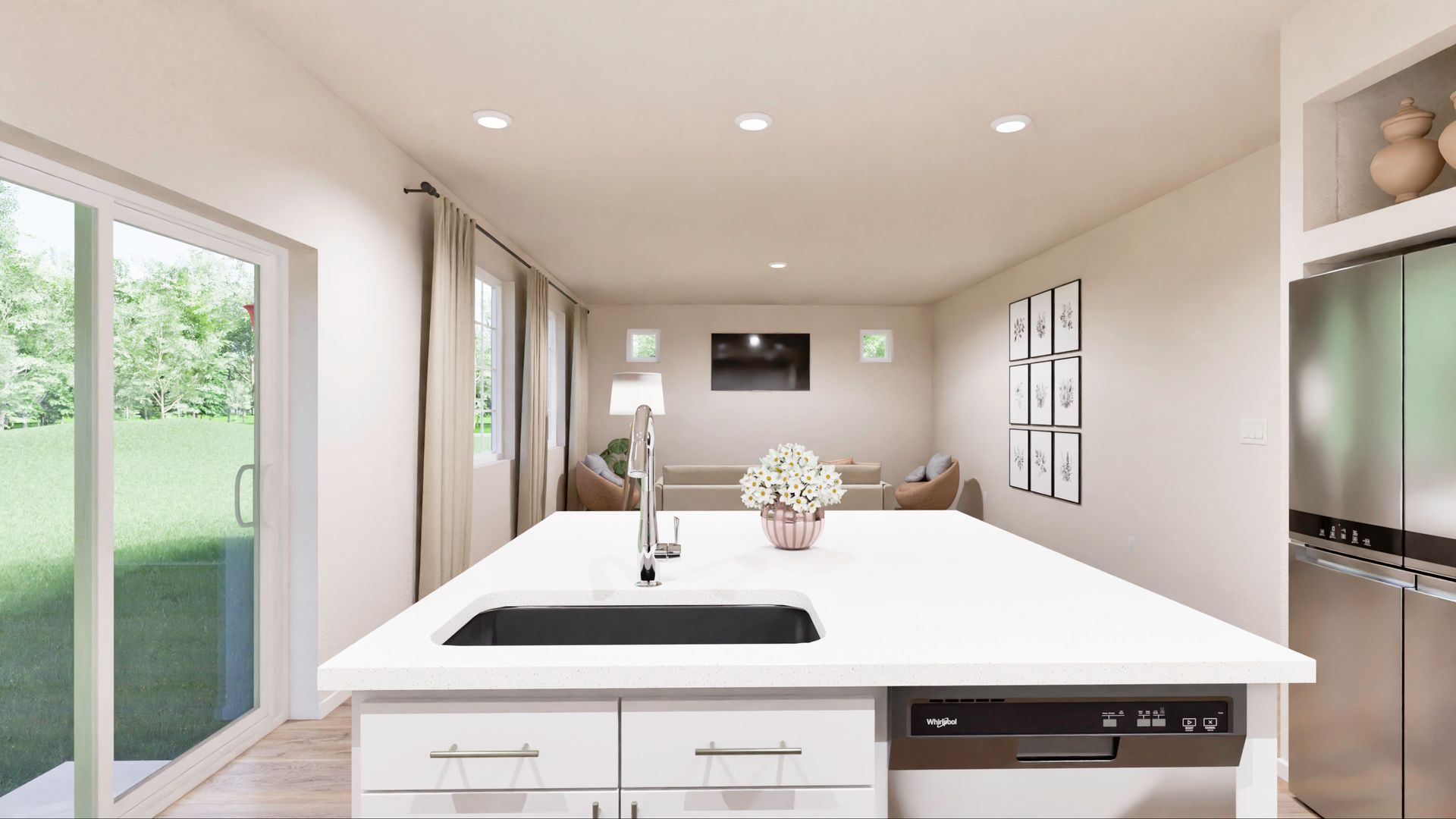 View of Great Room from Kitchen