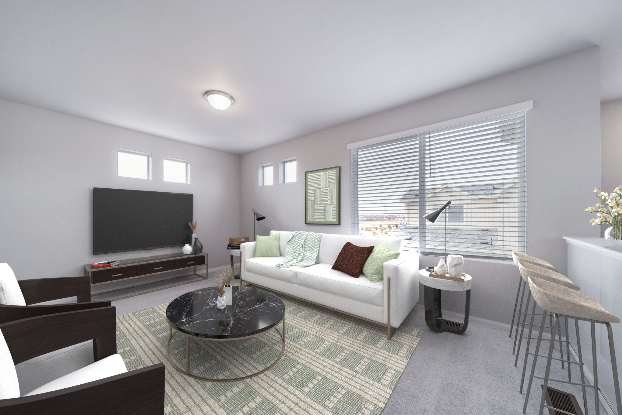 Bonus room staged