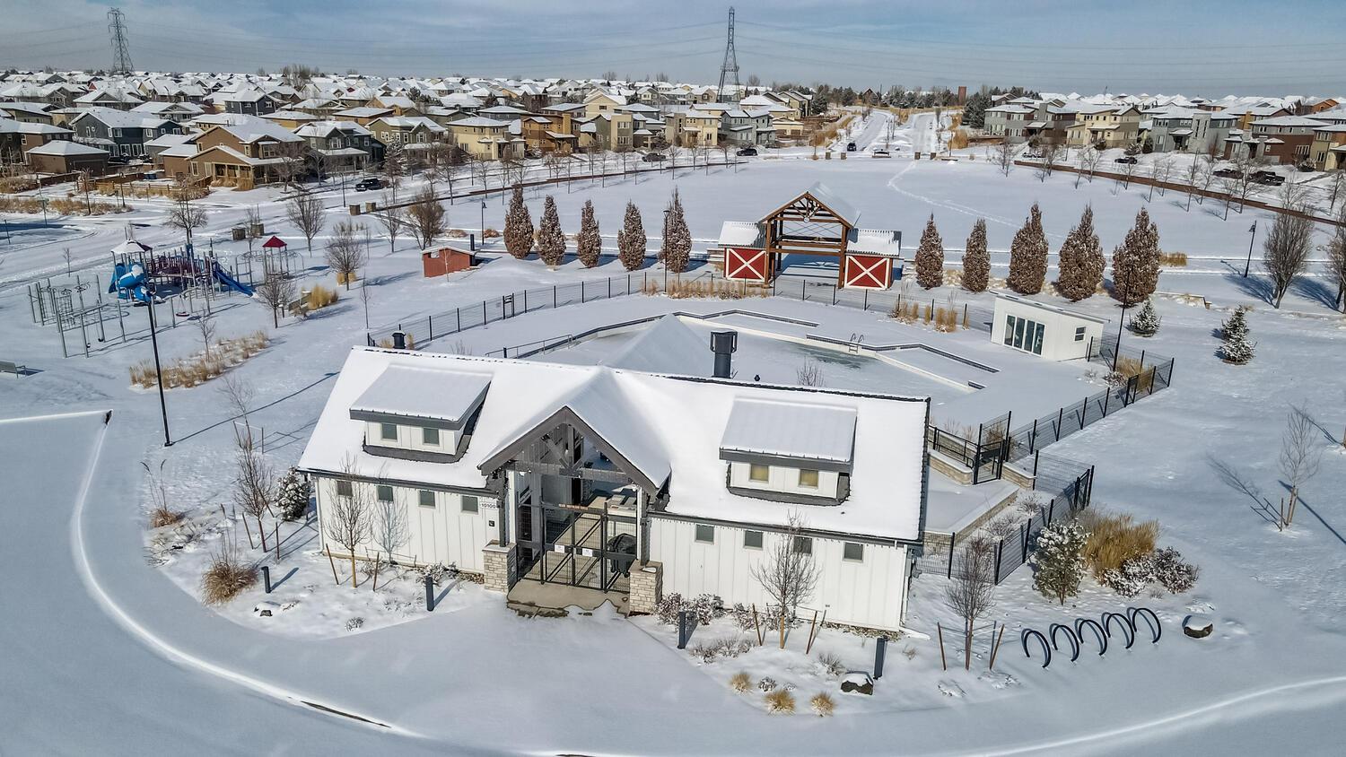 Southlawn pool winter