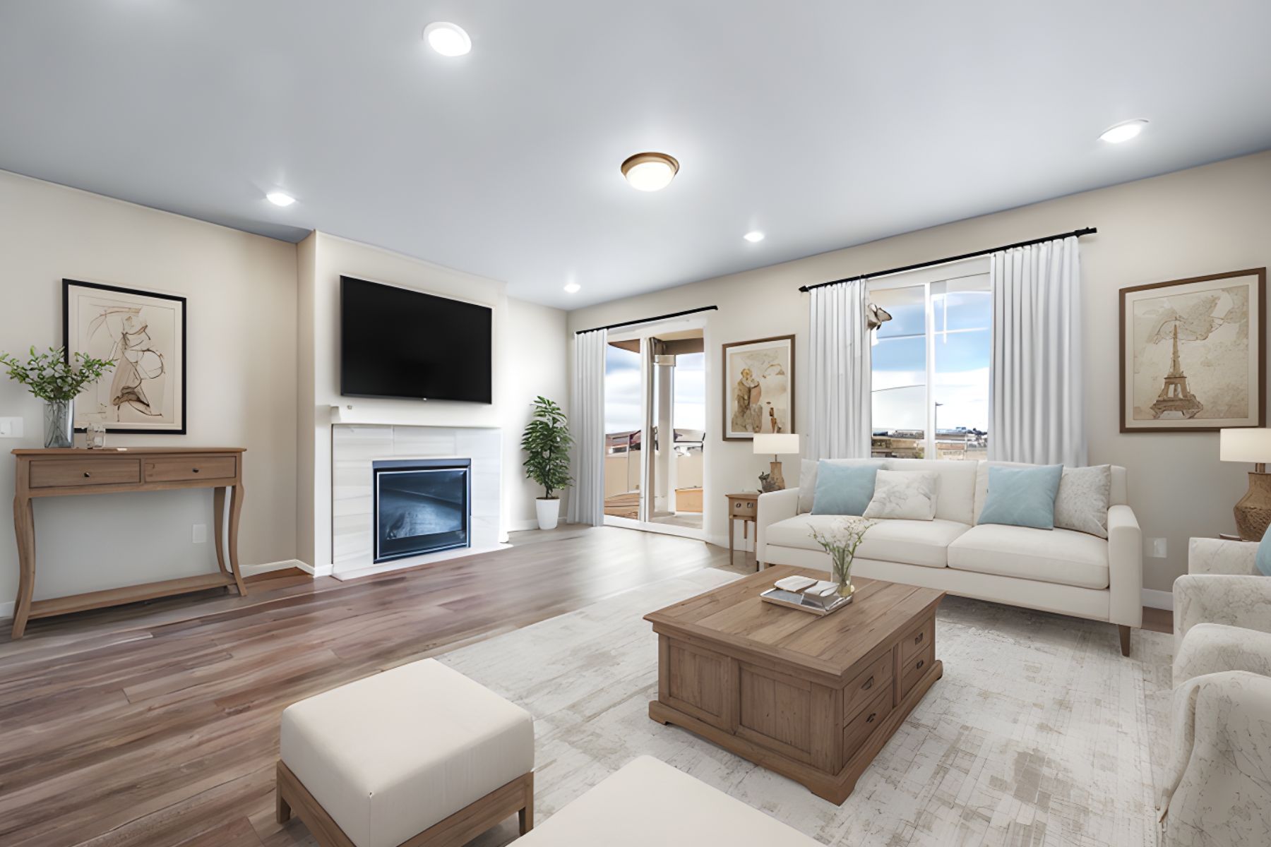 Great Room Staged