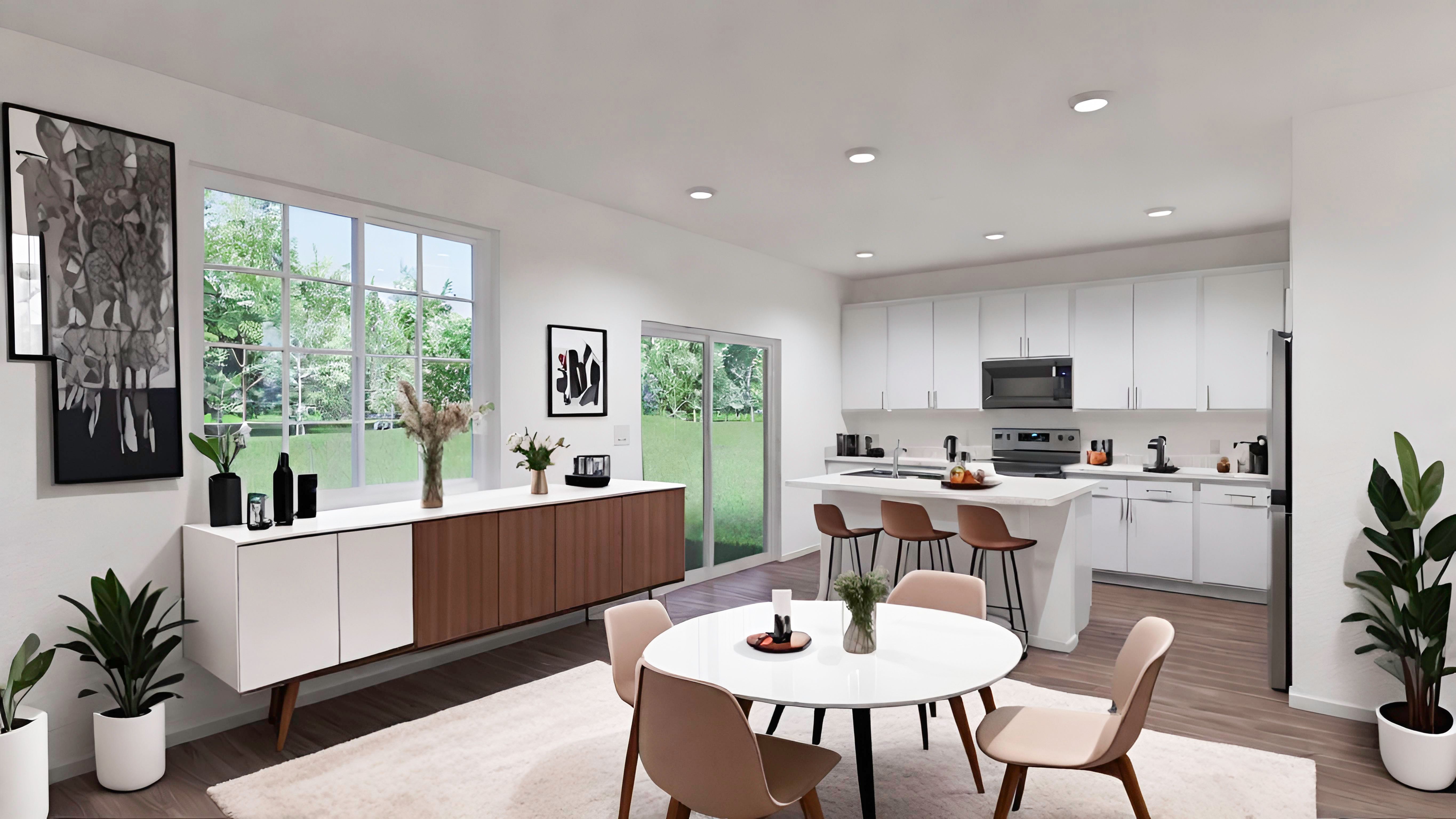 Dining Area with view of kitchen