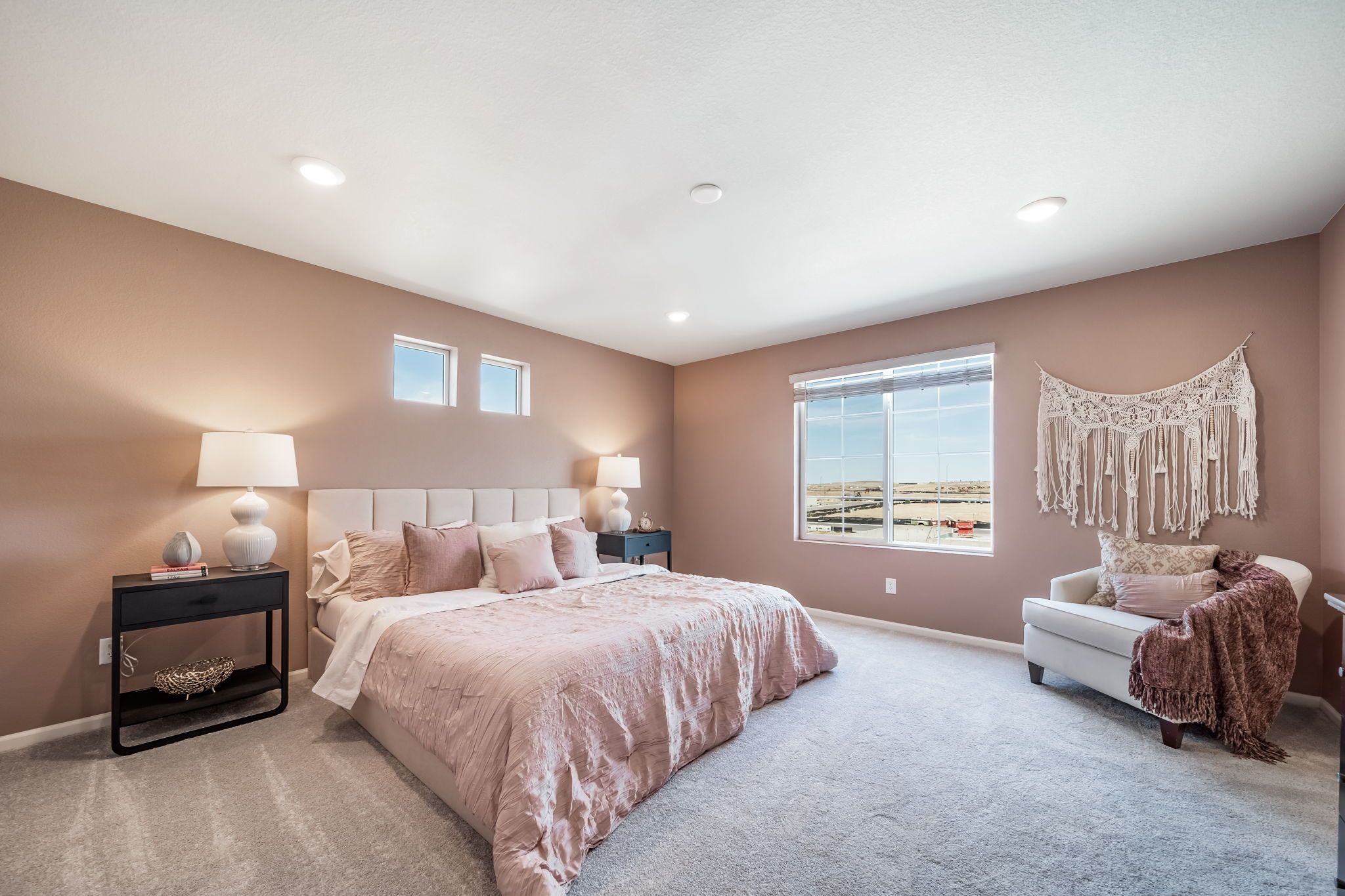 Primary bedroom of Triumph floorplan