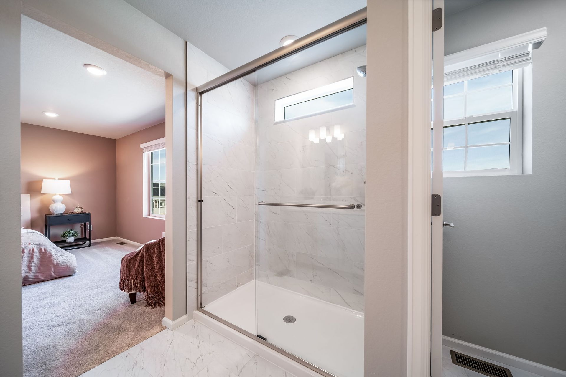 Primary spa shower of Triumph floorplan
