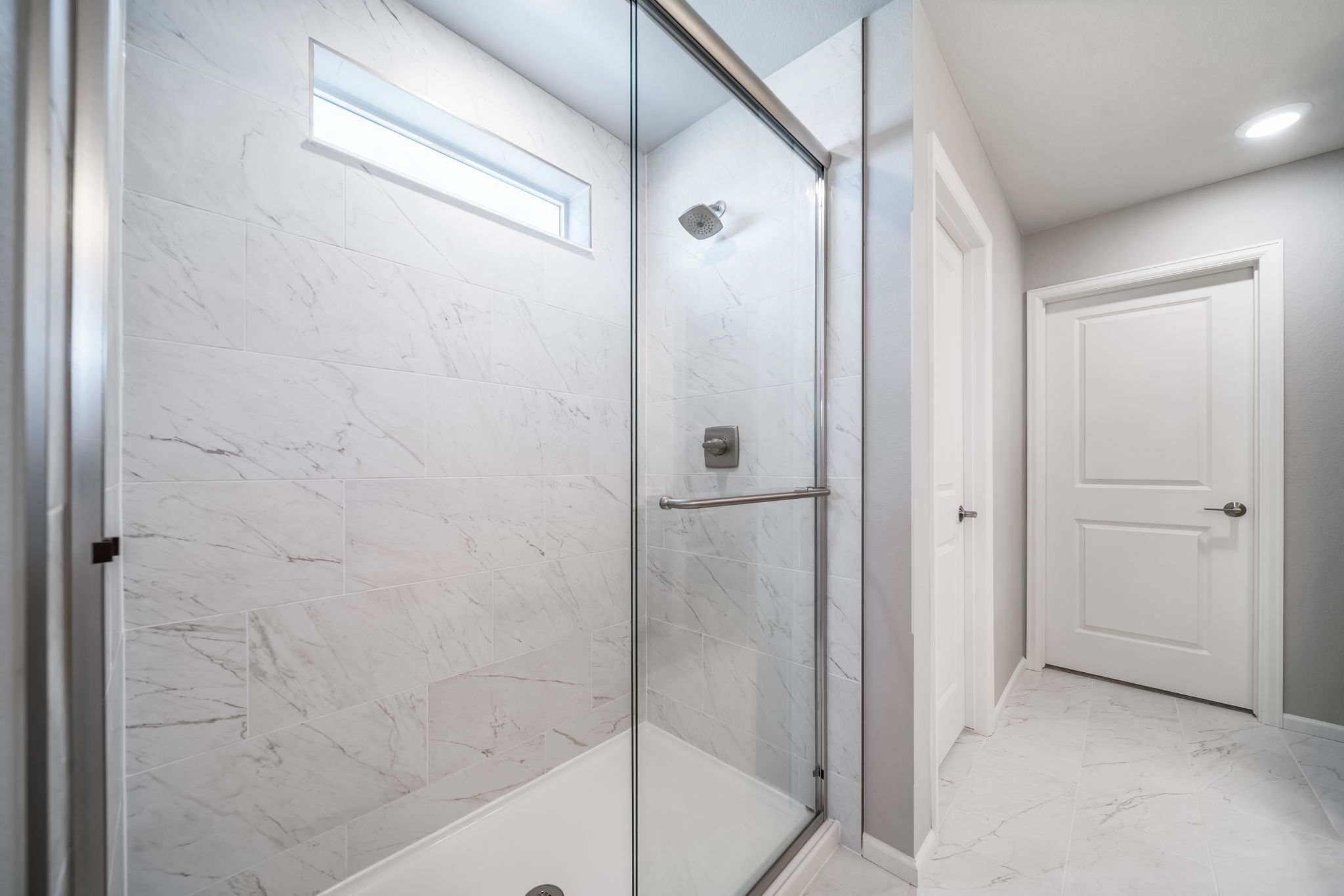 Primary spa shower of Triumph floorplan