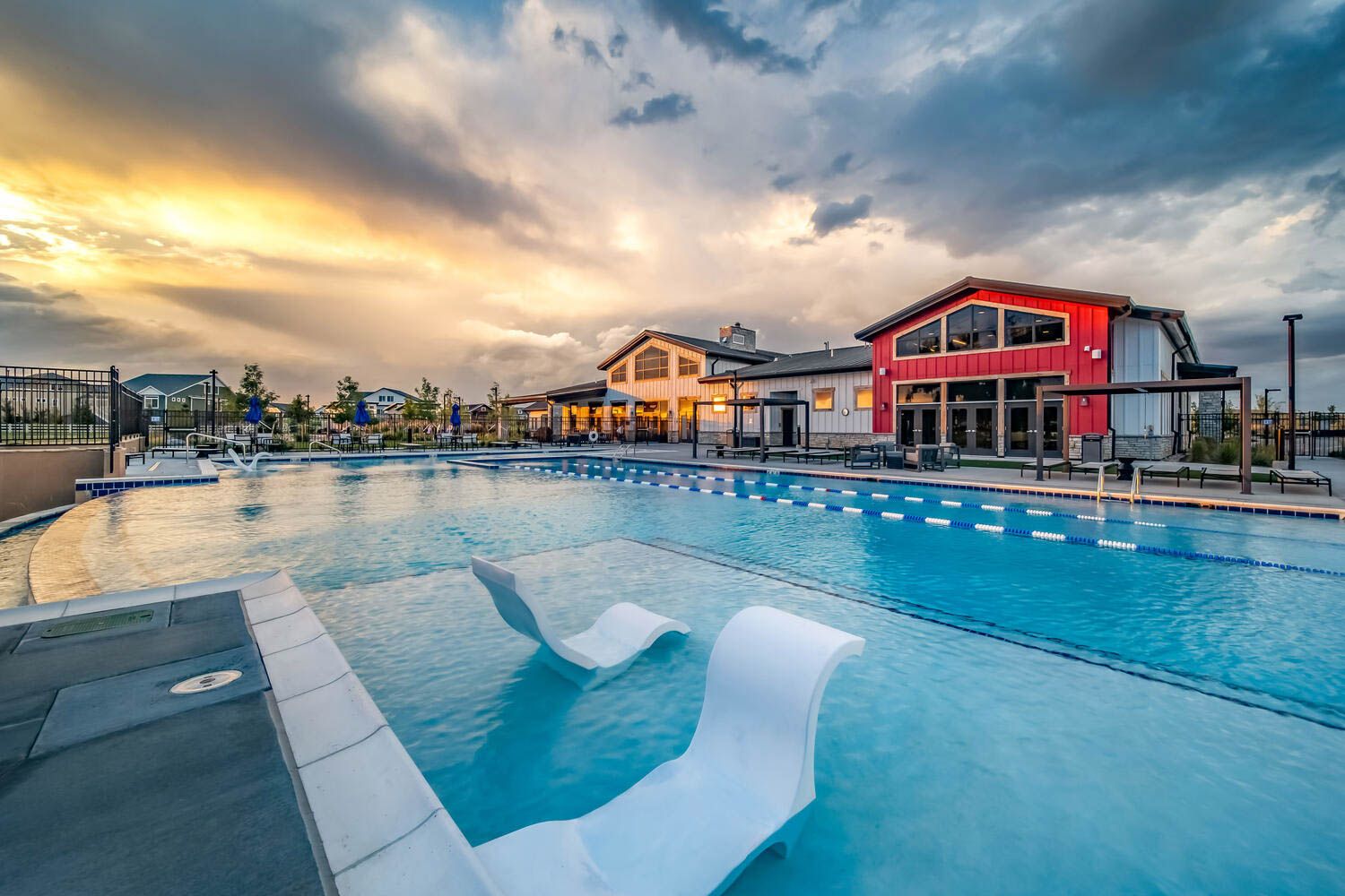 The Reserve boasts a private clubhouse with state-of-the-art fitness facilities.