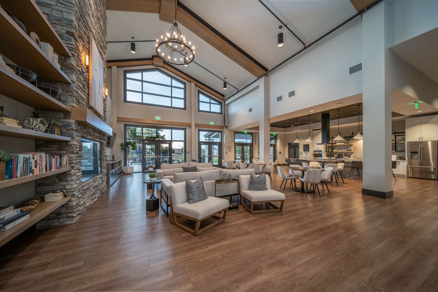 The Reserve boasts a private clubhouse with state-of-the-art fitness facilities.