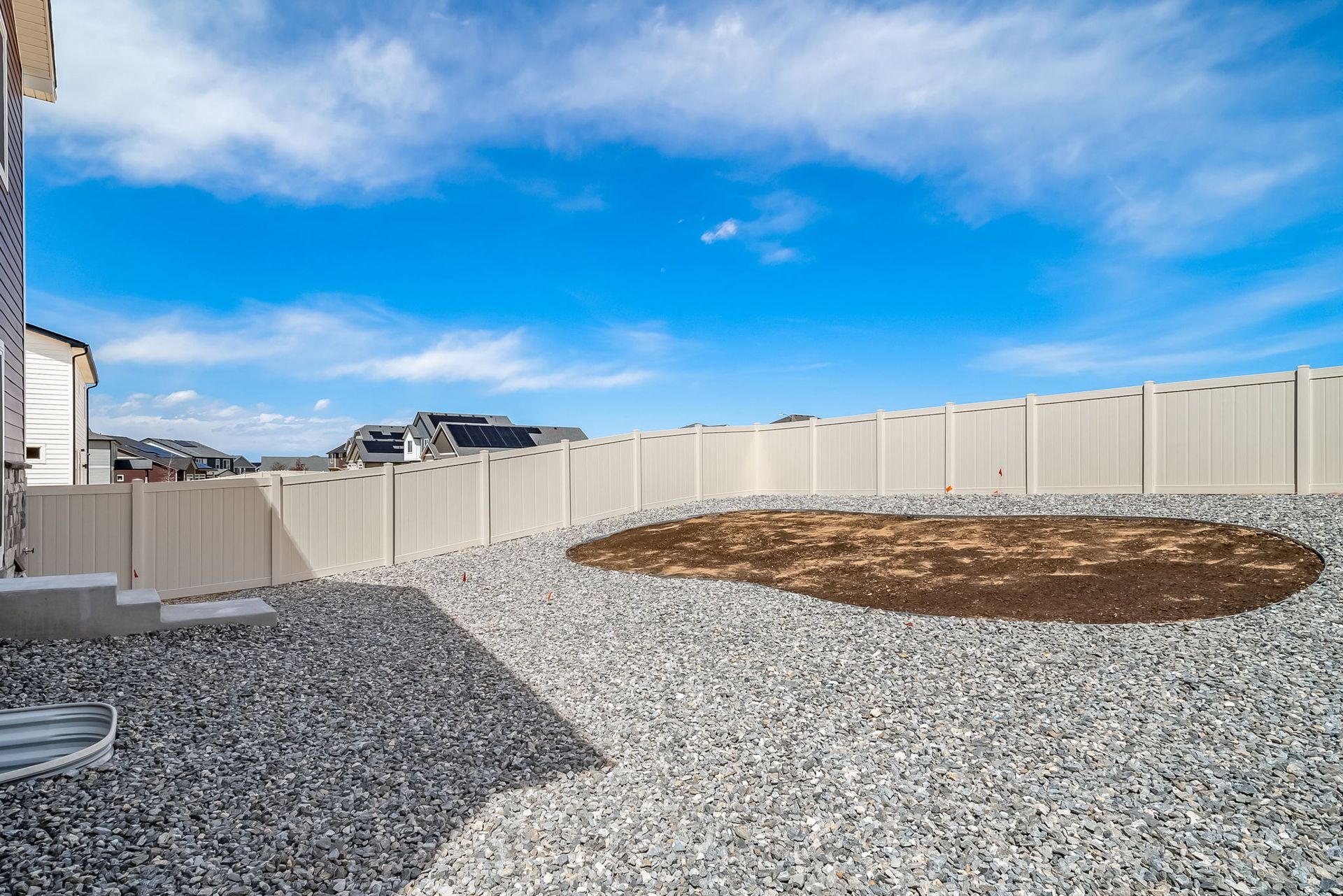 Back yard of Triumph floorplan