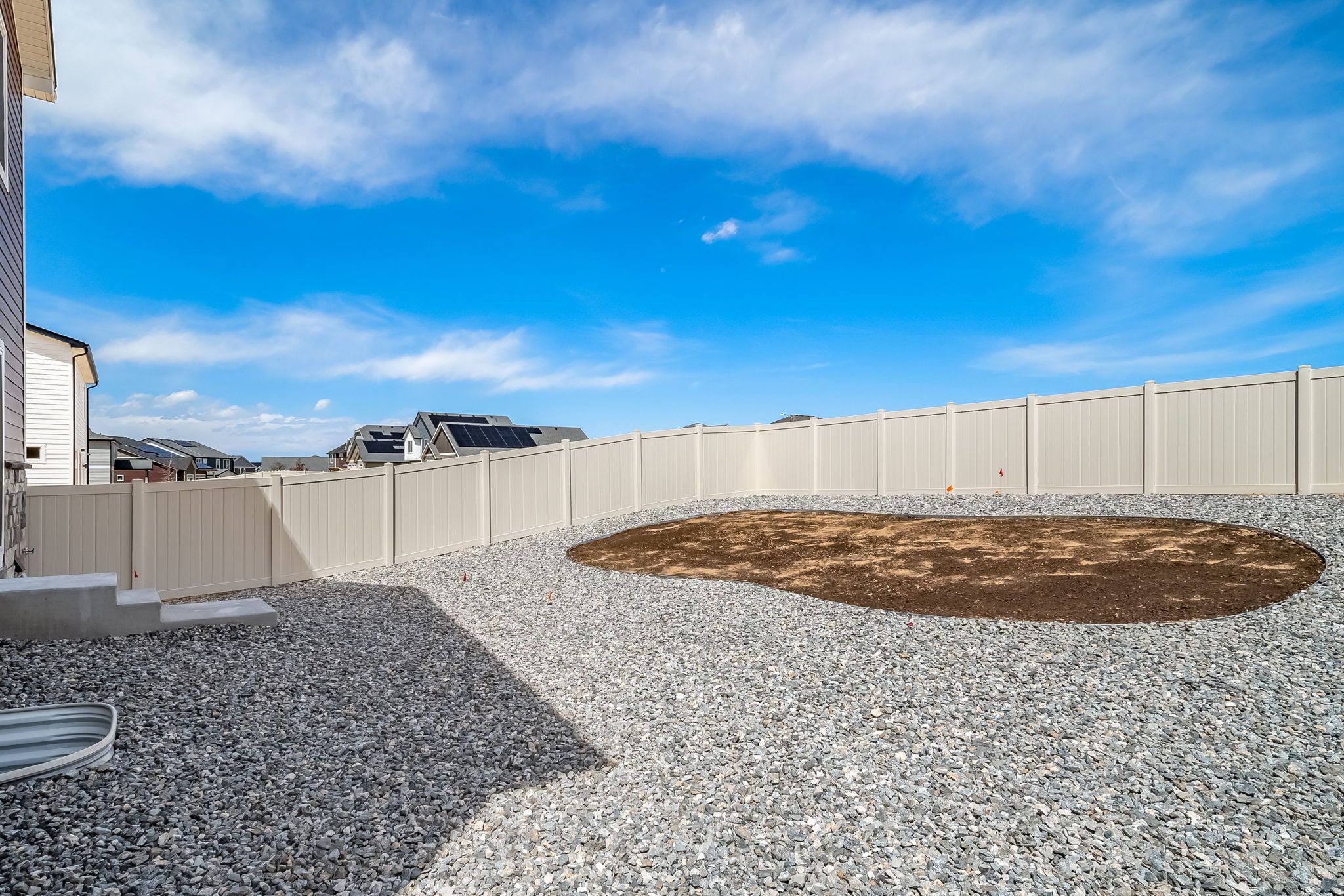 Back yard of Triumph floorplan