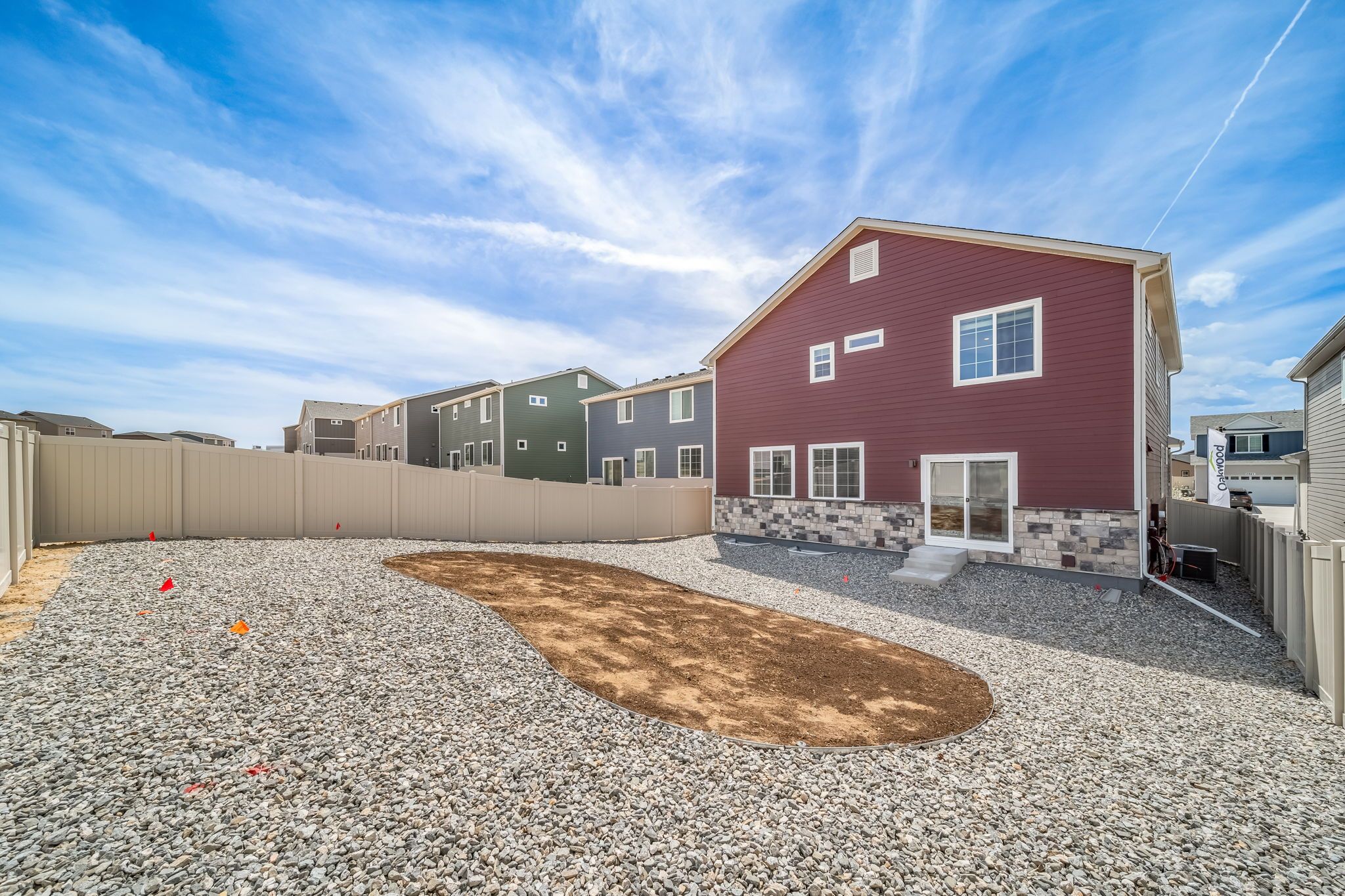 Back yard of Triumph floorplan