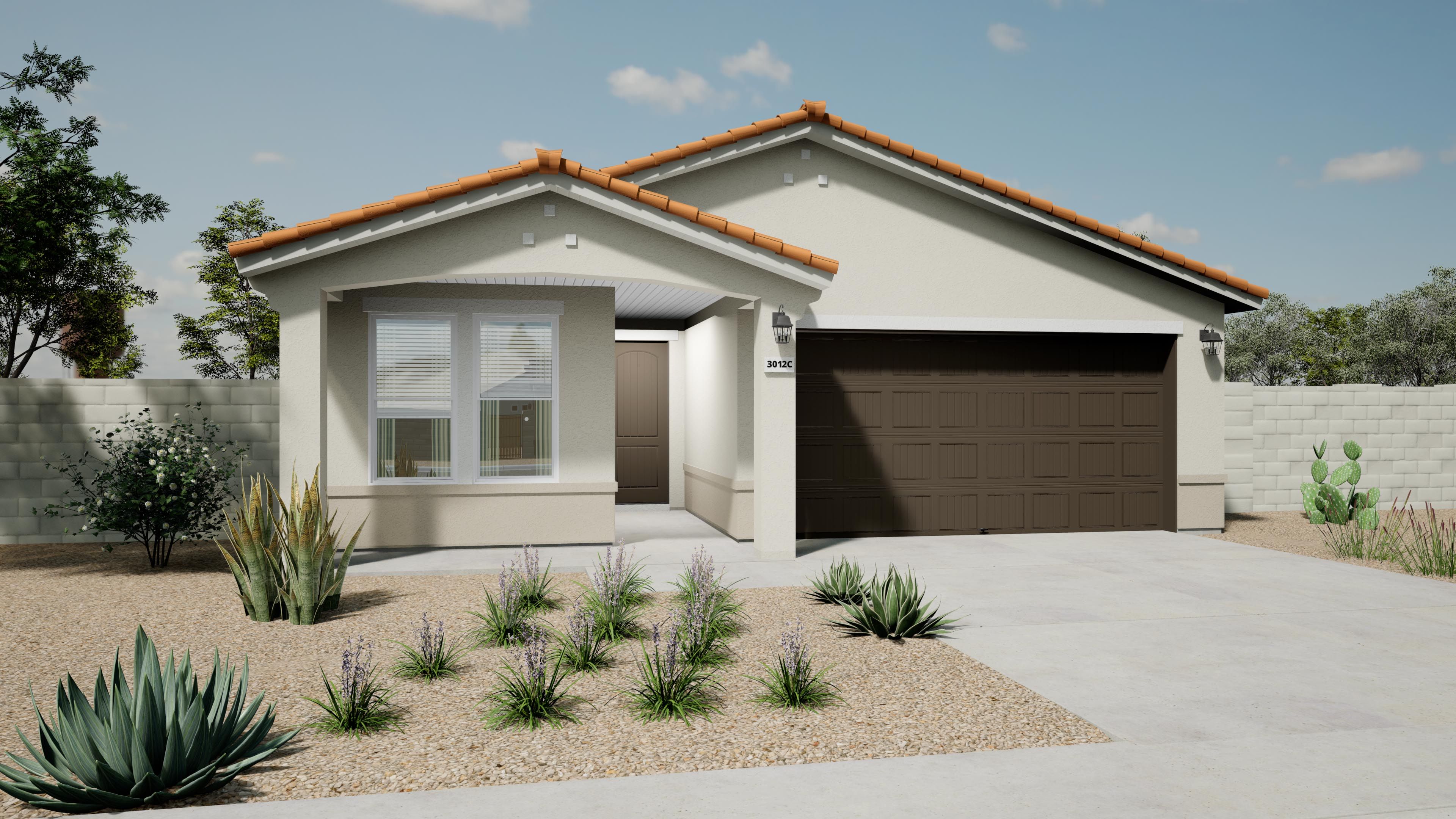 This is a rendering of the Yarrow Elevation C. Options and colors may vary.