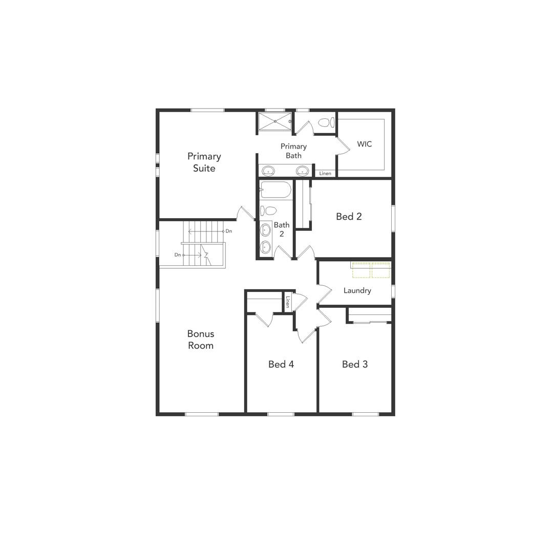 Wonder Brio floorplan 2nd floor