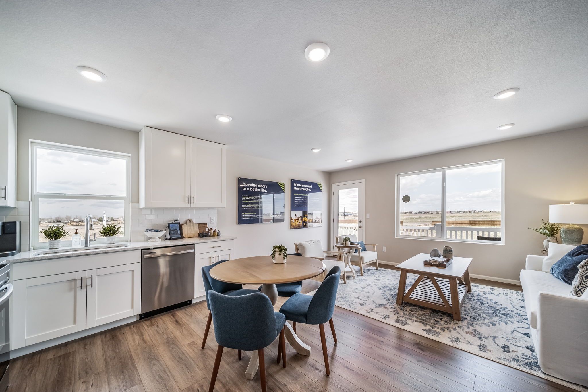 Rand MF sales center dining area, great room