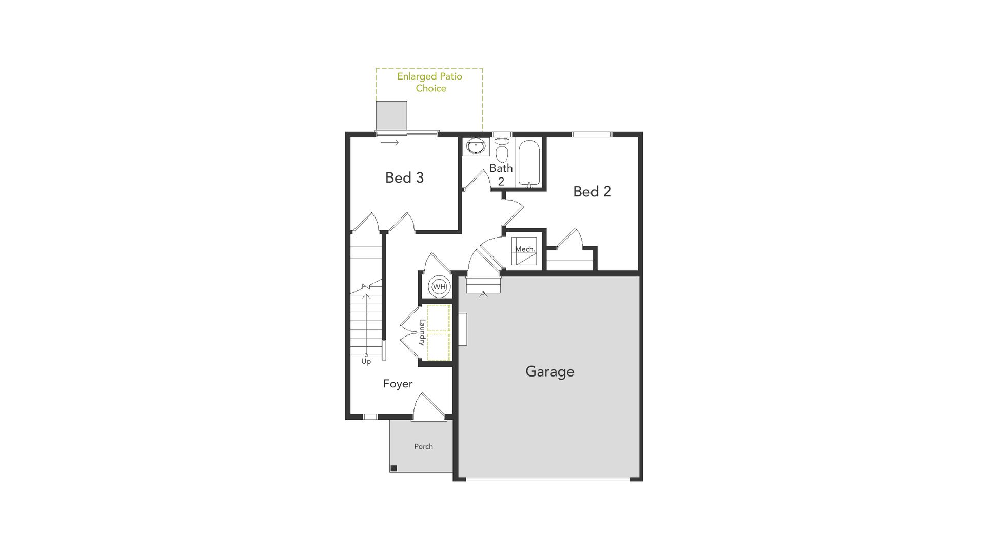 Layout of the first floor