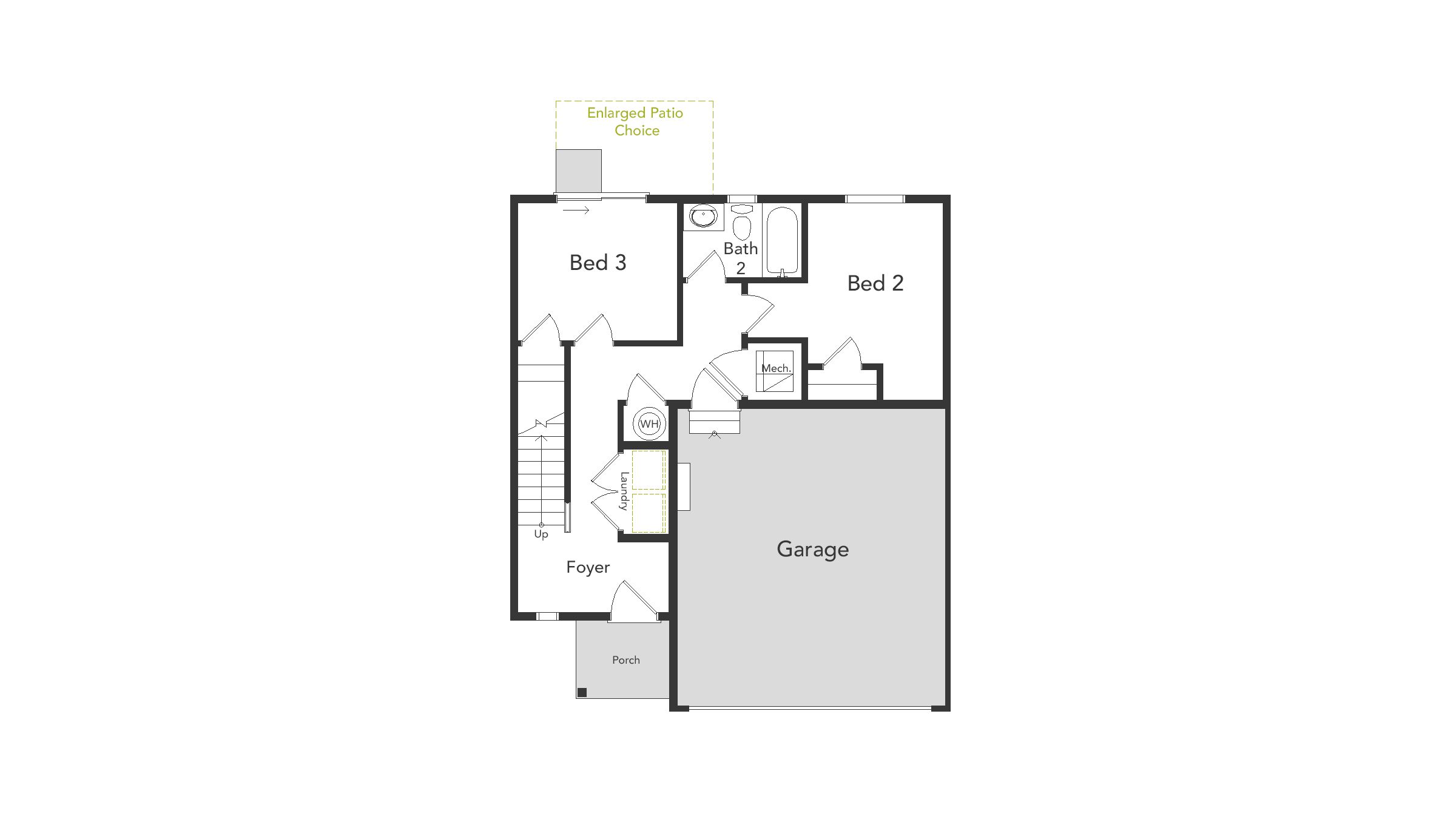 Layout of the first floor