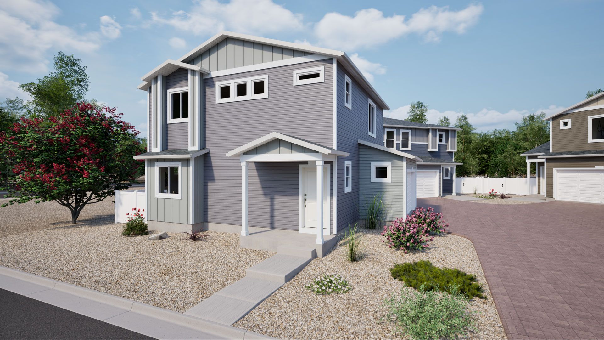 Landau Coach House Reunion Elevation A Scheme 8 Pewter