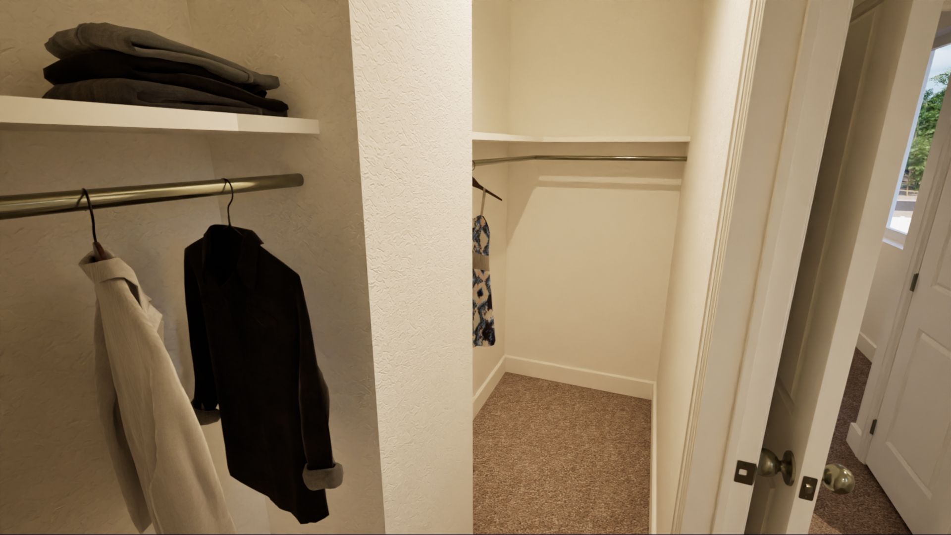 walk in closet at primary