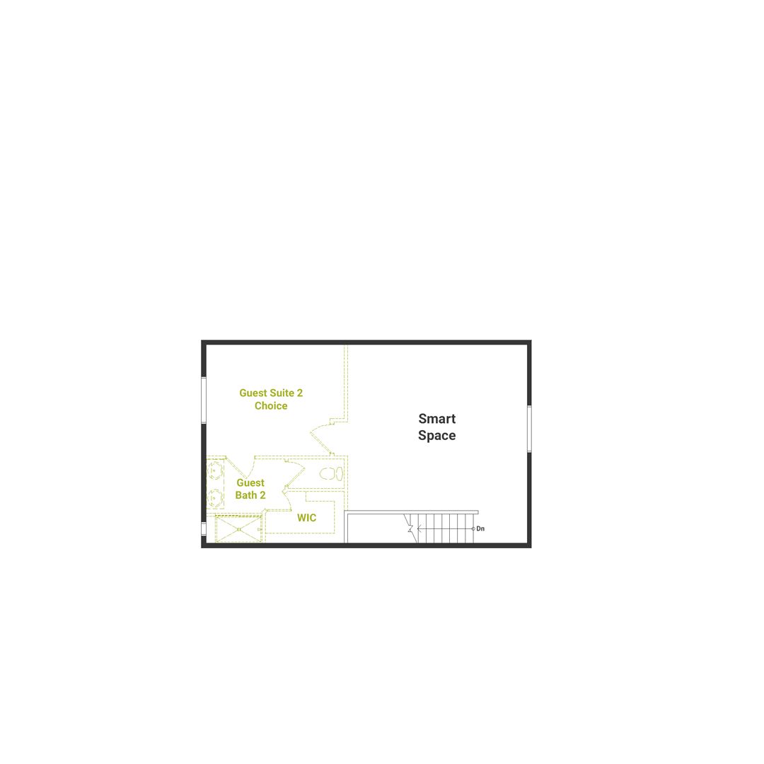 Layout of the second floor