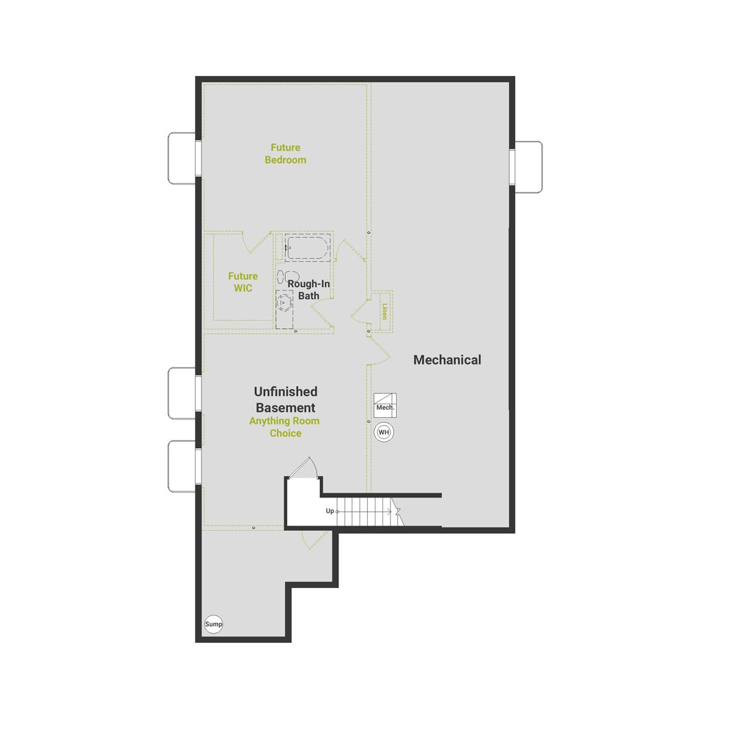 Layout of the basement