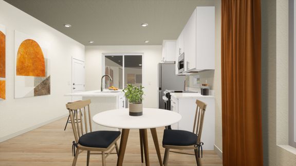 Rendering of Suffolk dining area