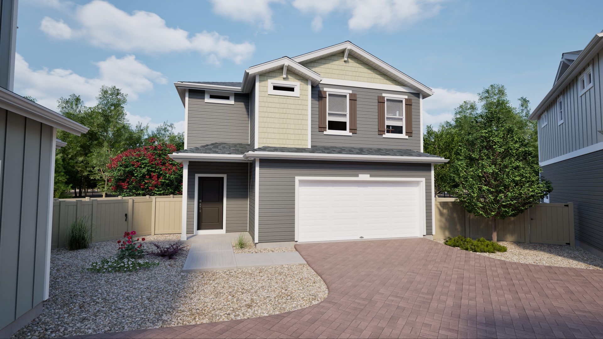 Rendering of Percheron MF Elev B, color scheme CS7