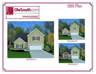 2282 Elevation DEF - Cumberland Estates: Fairview, Tennessee - Ole South