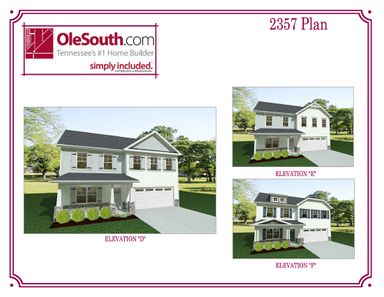 2357 Elevation DEF Floor Plan - Ole South
