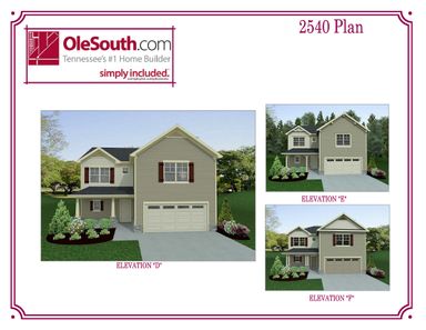 2540 Elevation DEF Floor Plan - Ole South