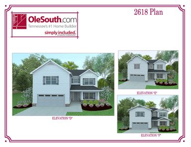 2618 Elevation DEF Floor Plan - Ole South