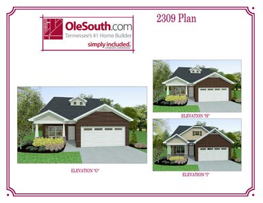 2309 Elevation GHI Floor Plan - Ole South