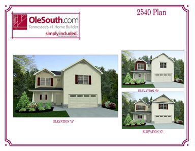 2540 Elevation ABC Floor Plan - Ole South