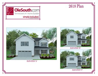 2618 Elevation ABC Floor Plan - Ole South