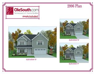 2996 Elevation DEF - Cumberland Estates: Fairview, Tennessee - Ole South